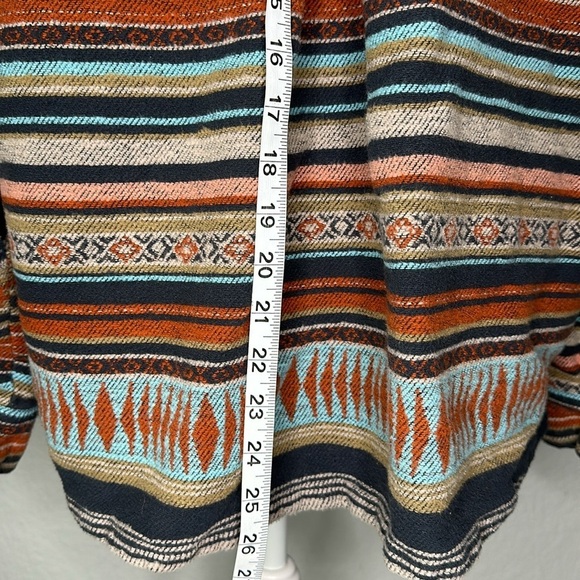 Rock & Roll Denim Cowgirl Ladies Aztec Southwest Boyfriend Fit Shirt Jacket XXL - Picture 12 of 12